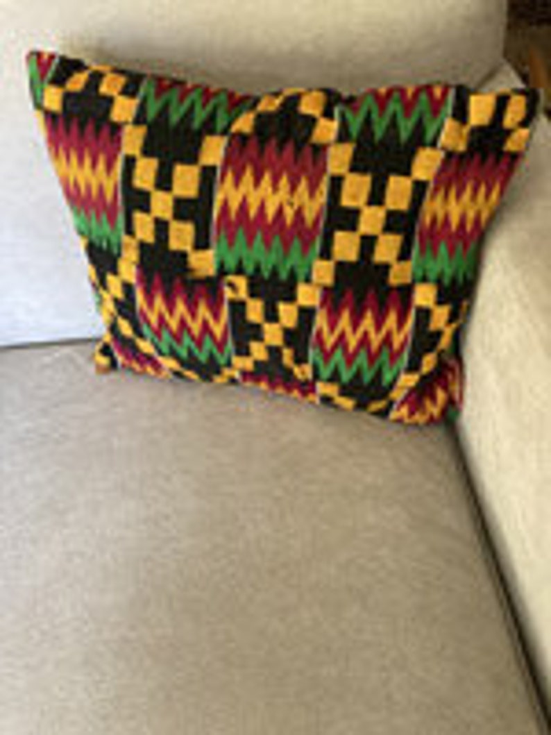 Pillow, Vintage Kente Cloth image 1