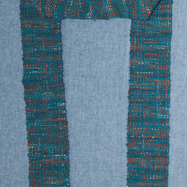 Scarf Women's, Handwoven Wool and Silk