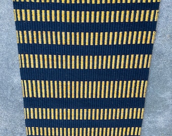 Rug, Woven, Black And Gold