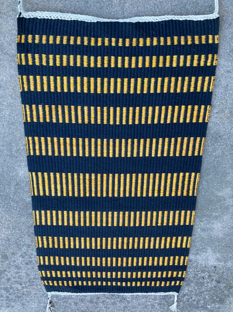 Rug, Woven, Black And Gold image 1