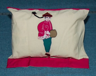 Pillow. Cotton, Upcycled