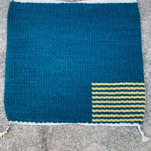 Rug or Wall Hanging, Handwoven Wool image 1