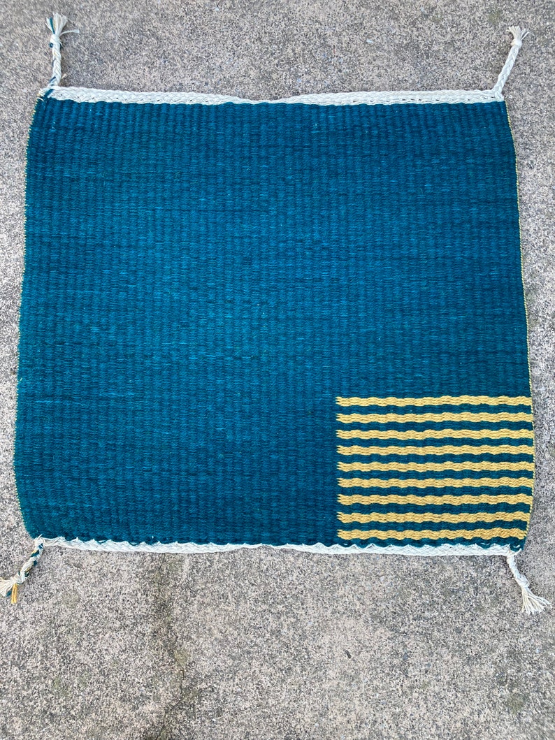 Rug or Wall Hanging, Handwoven Wool image 1