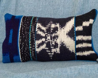 Pillow, Handwoven and Hand Dyed