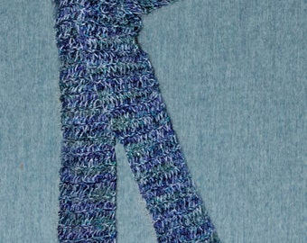 Scarf Women's Hand Knit with Sequins
