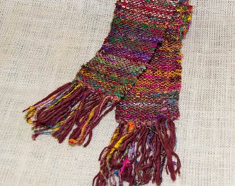 Scarf Handwoven Women's. Upcycled Sari Silk