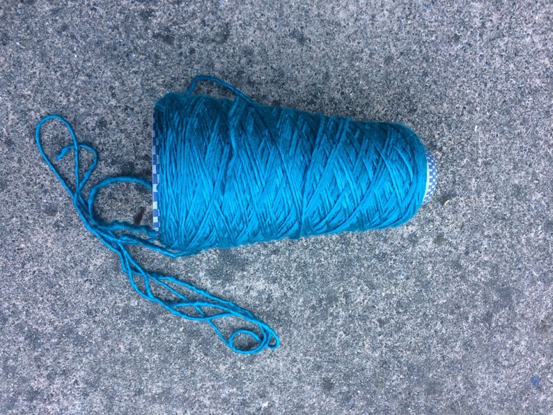Silk Turquoise Yarn Silk and Merino Wool