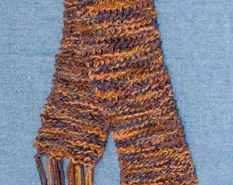 Scarf Men's or Women's. Hand Knit