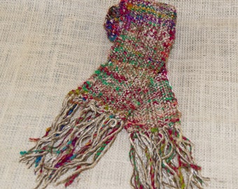 Scarf Handwoven Women's. Upcycled Sari Silk