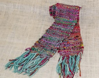 Scarf Women's, Handwoven Upcycled Sari Silk