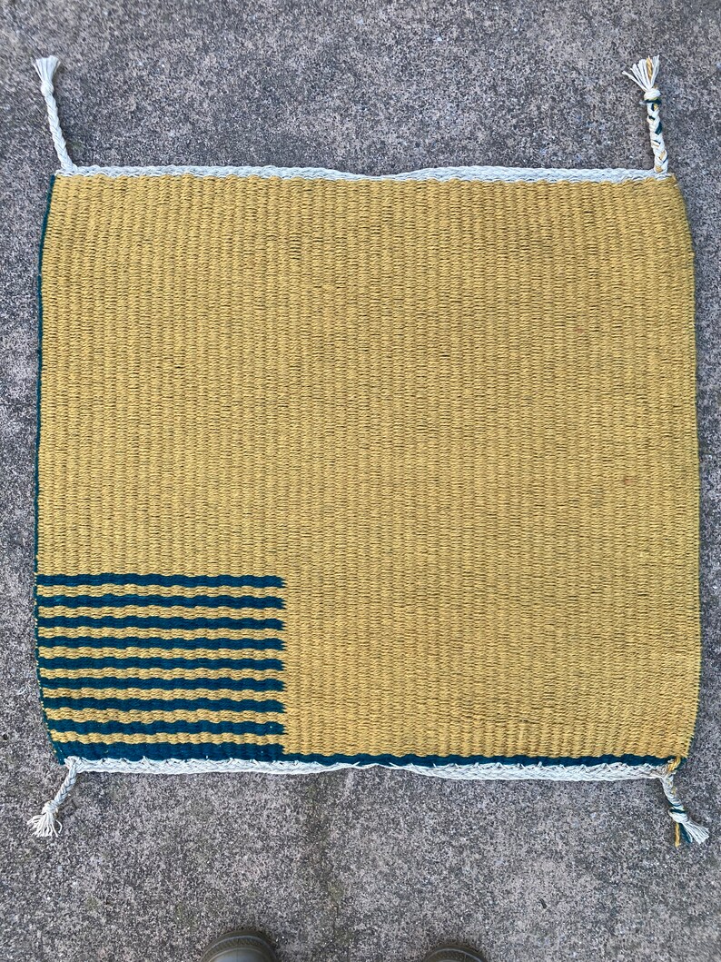 Rug or Wall Hanging, Handwoven Wool image 2