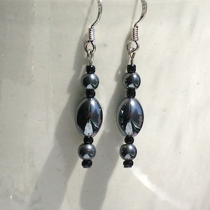 Genuine Hematite Earrings