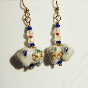 Pig or Boar Chinese Zodiac Year of the Pig Earrings