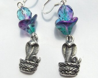 Rainbow Serpent Earrings