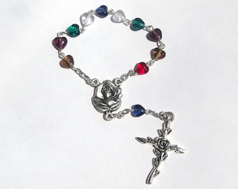 Saint Thérèse of Lisieux Therese of the Child Jesus Single Decade Rose Rosary