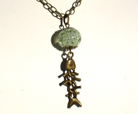 Godzilla Dr Serizawa Oxygen Destroyer Sea Green Necklace