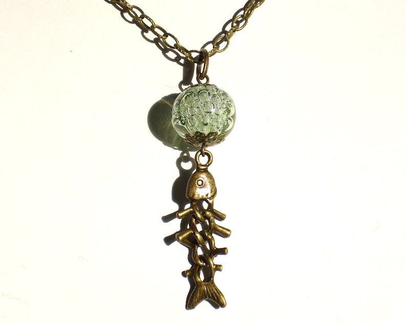 Godzilla Dr Serizawa Oxygen Destroyer Sea Green Necklace