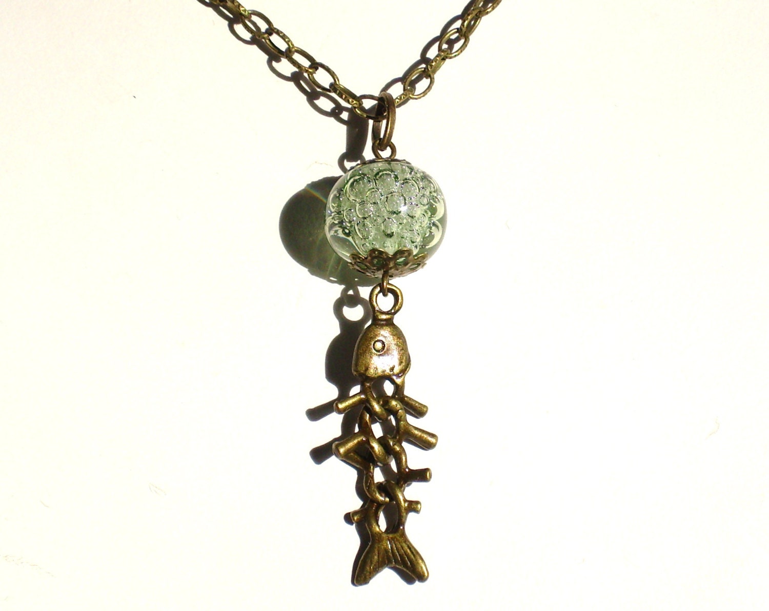 Godzilla Dr Serizawa Oxygen Destroyer Sea Green Necklace