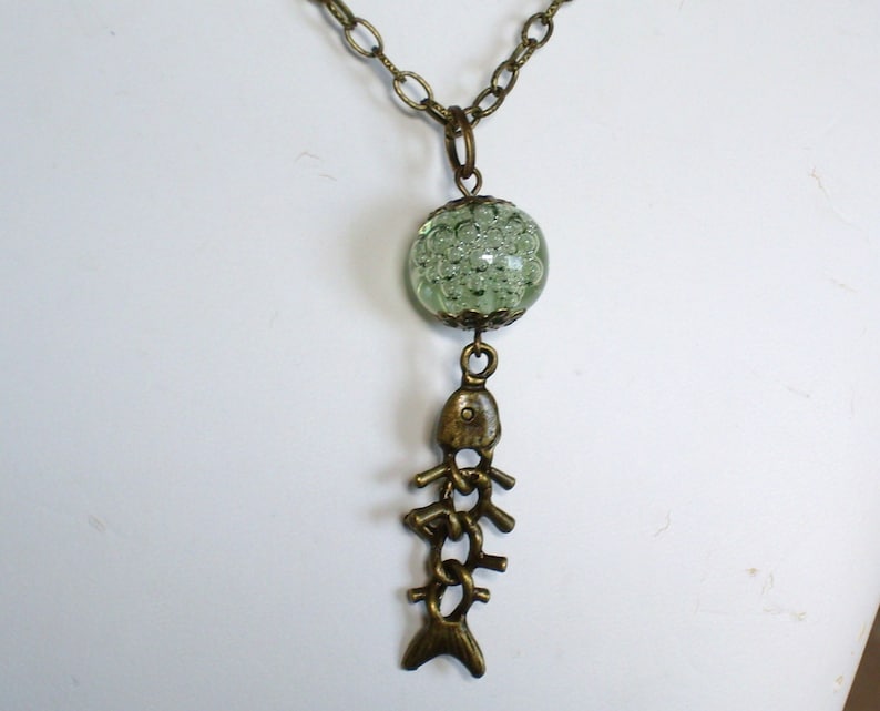 Godzilla Dr Serizawa Oxygen Destroyer Sea Green Necklace
