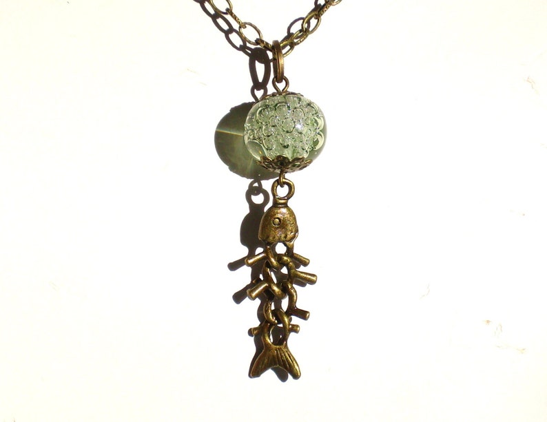 Godzilla Dr Serizawa Oxygen Destroyer Sea Green Necklace