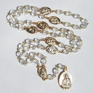 Seven Sorrows of Mary Chaplet Gold Servite Rosary