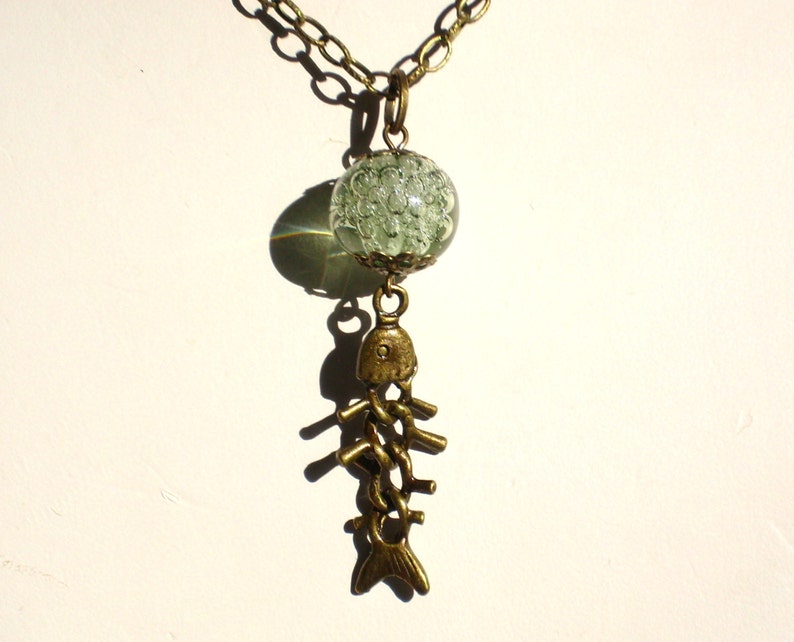 Godzilla Dr Serizawa Oxygen Destroyer Sea Green Necklace