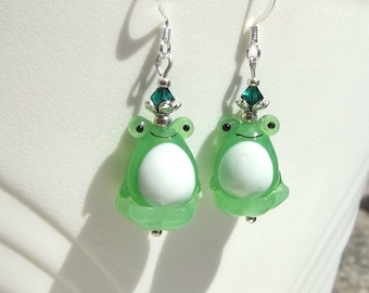 Someday My Frog Prince Will Come Earrings