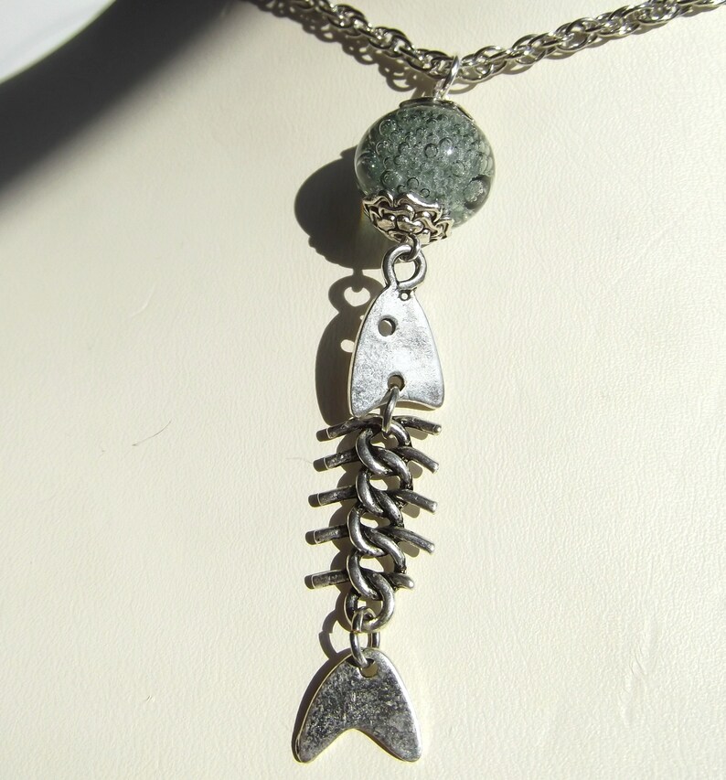 Godzilla Dr Serizawa Oxygen Destroyer Sea Green Necklace