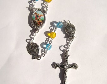 Archangel Michael Rosary with Color Medal