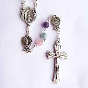 Faith Hope Charity Gemstone Rosary