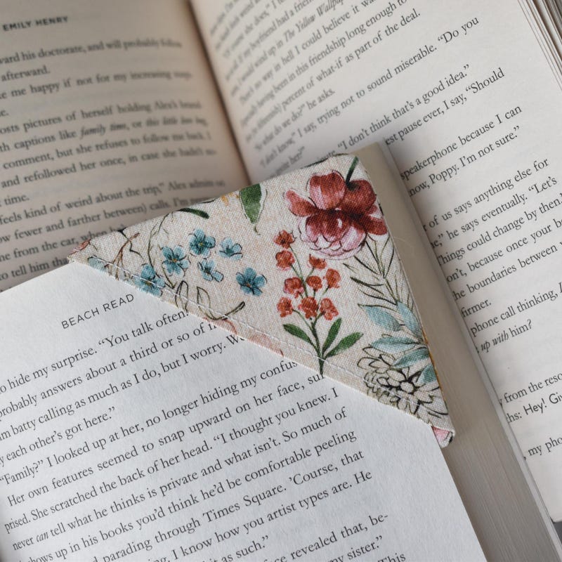 Spring Corner Bookmark Corner Bookmark - Etsy
