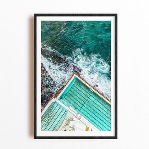 Bondi Beach Print, Bondi Icebergs Poster, Bondi Wall Art, Bondi Art Print, Bondi Photo, Bondi Travel Gift