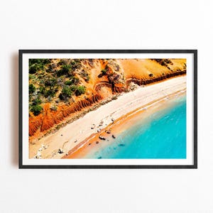 Lámina de la playa de los Simpsons en Broome, regalo de Broome, arte mural de Australia Occidental, póster del océano, lámina de viaje a Australia, decoración de paisaje costero