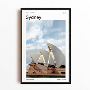 Sydney Print, Sydney Opera House Poster, Sydney Wall Art, Australia Travel Gift, Modern Travel Poster, Australia Home Decor