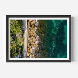 Impresión de playa de Manly / Arte mural de Sídney / Póster del océano / Regalo de Sídney / Decoración de playa australiana / Regalo de viaje único
