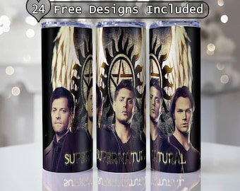 Supernatural Tumbler wrap 20 oz design tumbler sublimation 20 oz 30 oz Skinny Tumbler Digital Png,Tumbler Digital