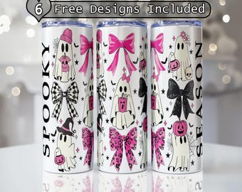 Spooky Wrap Design Png, Trending spooky 20oz 30oz Skinny Tumbler PNG, Halloween design  Gift for Kids digital file