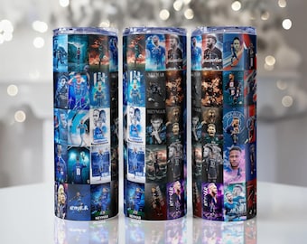 Neymar Junior Straight Skinny Tumbler wrap 20 oz Sublimation Wrap | PNG Digital File | INSTANT DOWNLOAD png, Neymar Tumbler design