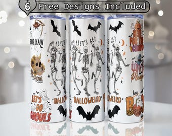 Halloween Straight Tumbler Wrap Png, Scary Spooky 20oz 30oz Tumbler Design Png, Horror Movie Tumbler Wrap, Digital Download