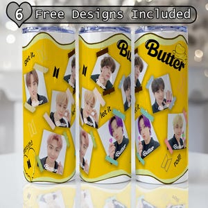 Jungkook Tumbler Wrap Png 20 Oz 30 oz Skinny | BTS Tumbler | BTS Tumbler Wrap,Png, Jimin, V Straight and Tapered Digital Downloads only