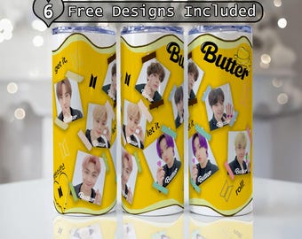 Jungkook Tumbler Wrap Png 20 Oz 30 oz Skinny | BTS Tumbler | BTS Tumbler Wrap,Png, Jimin, V Straight and Tapered Digital Downloads only
