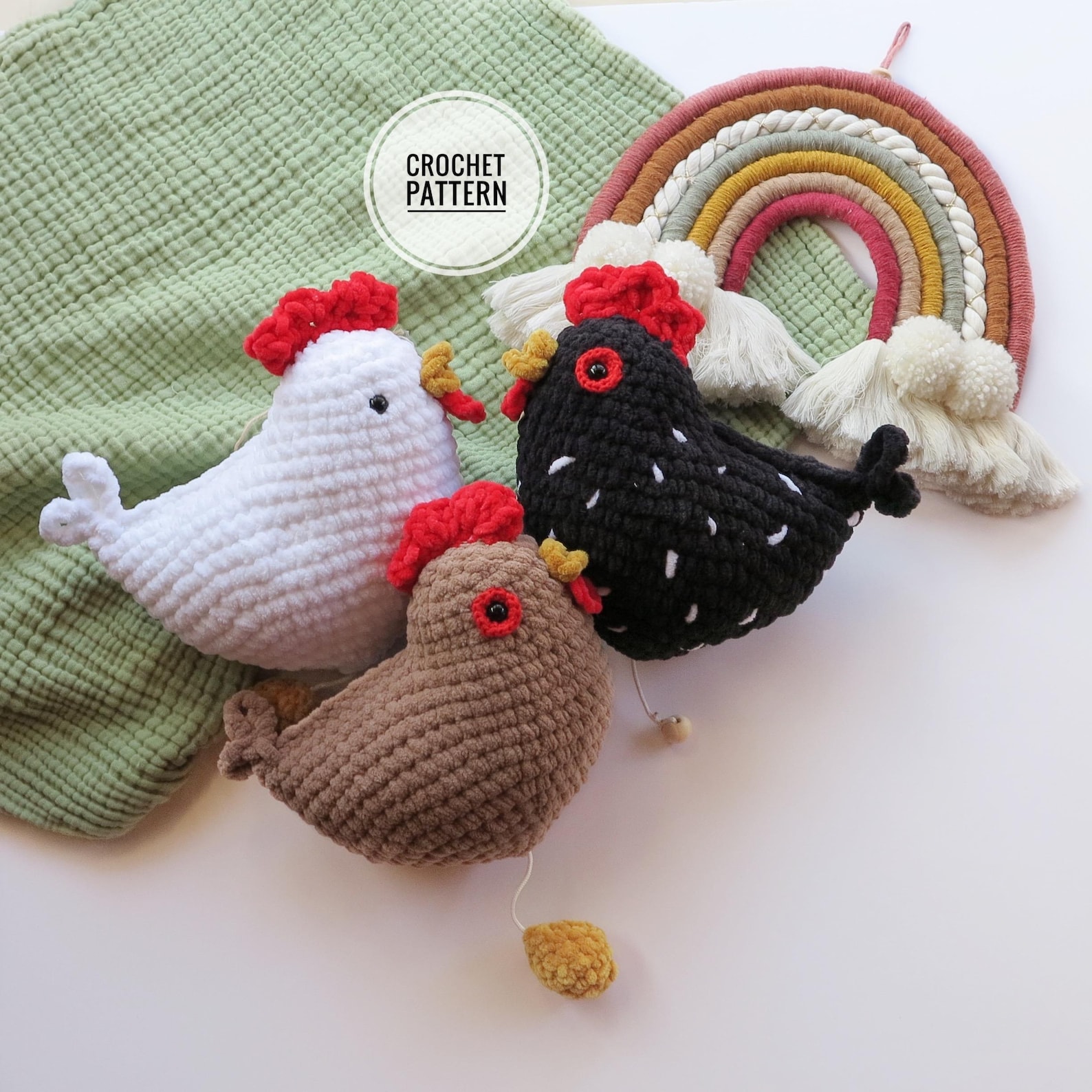 Modèle amigurumi facile au crochet poulet, modèle musical amigurumi ...