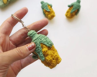 Corn Crochet Keychain Pattern: Amigurumi Charm Tutorial (PDF Pattern)