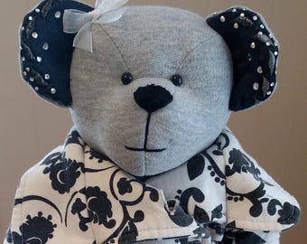 Sympathy Bear Made from Lost Loved Ones Clothing, grief, keepsake