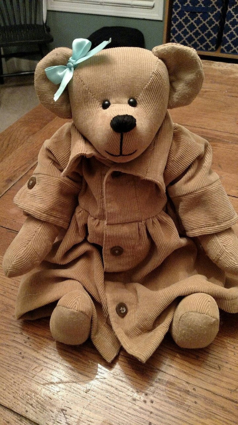 Memory Bears Made From Loved Ones Clothing Keepsake Grief Etsy
