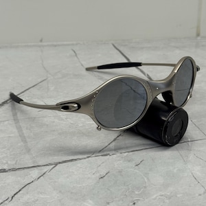 Oakley Mars Squared Juliet X Metal Plasma Iridium Polarized Sunglasses Y2K Vintage 90s Rare Gorpcore USA Prizm Plate Minute Gorpcore Hunting image 1