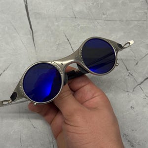 Oakley Mars Squared Juliet X Metal Plasma Iridium Polarized Sunglasses Y2K Vintage 90s Rare Gorpcore USA Prizm Plate Minute Gorpcore Hunting image 1
