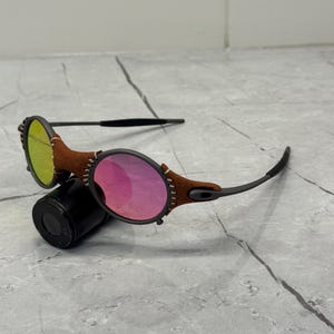 オークリー マーズ レザー マイケル・ジョーダン ジュリエット X メタル プラズマ イリジウム 偏光サングラス Y2K ヴィンテージ 90年代 レア ゴープコア USA プリズムプレート ロメオ 画像 1