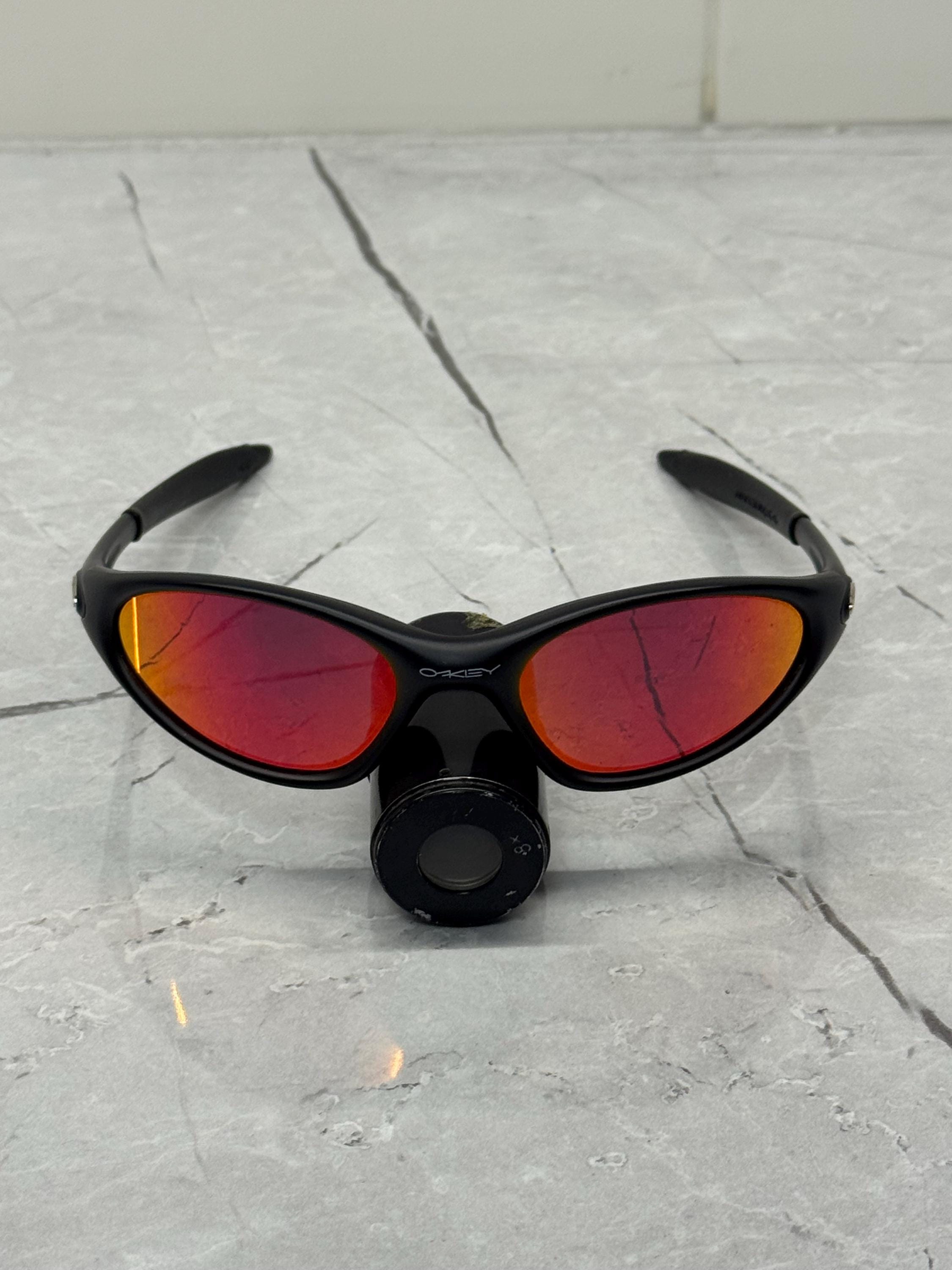 Oakley廃盤 アイジャケット ブラック/オレンジ オークリー OAKLEY 90s ヴィンテージ EYE JACKET アイジャケット