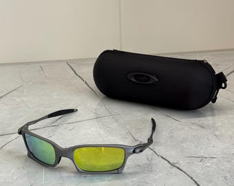 Oakley X-Squared Juliet X Metal Plasma Iridium Gray Green Polarized Sunglasses Y2K Vintage 90s Rare Gorpcore USA Prizm Plate Minute Romeo